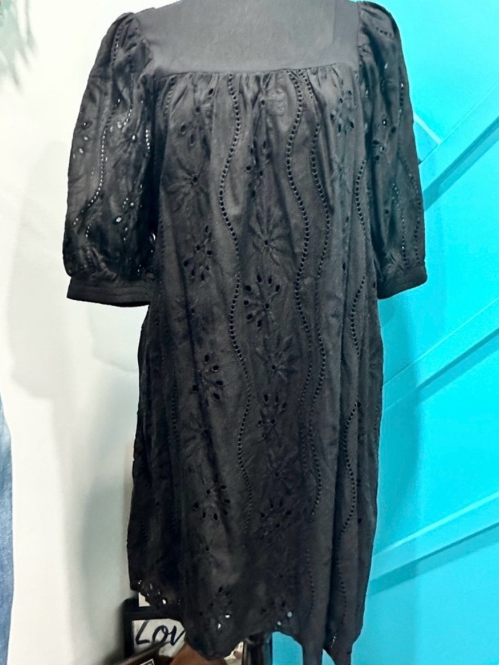 Brand New With Tags – ePretty Black Eyelet Midi Dress
